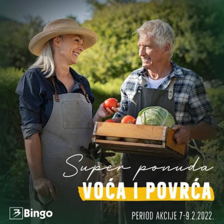 BINGO Akcija SUPER ponuda voca i povrca FEBRUAR 2022 7.2.2022. 9.2.2022 1