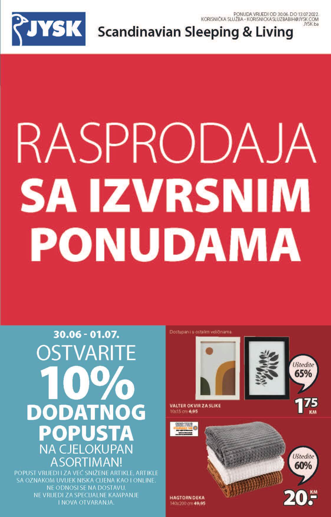 JYSK katalog BiH JUL 2022 RASPRODAJA sa izvrsnim ponudama od 5.7. do 13.7.2022. Page 02