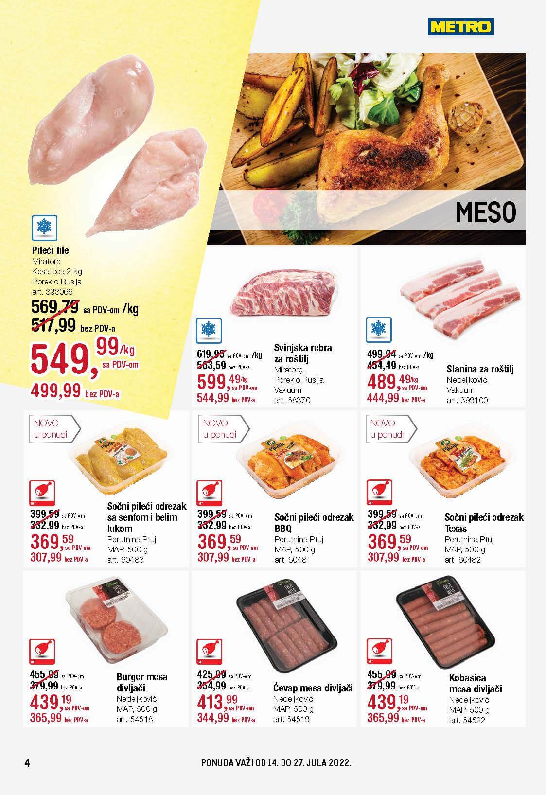 METRO Katalog prehrane i neprehrane JUL 2022 super snizenje do 27.7.2022. Page 04