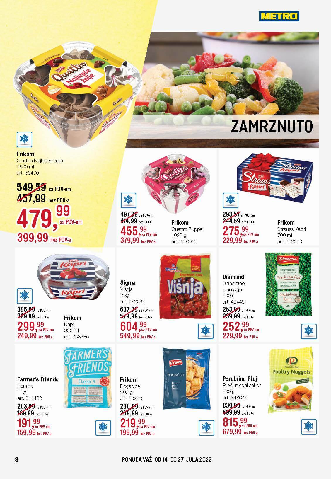 METRO Katalog prehrane i neprehrane JUL 2022 super snizenje do 27.7.2022. Page 08