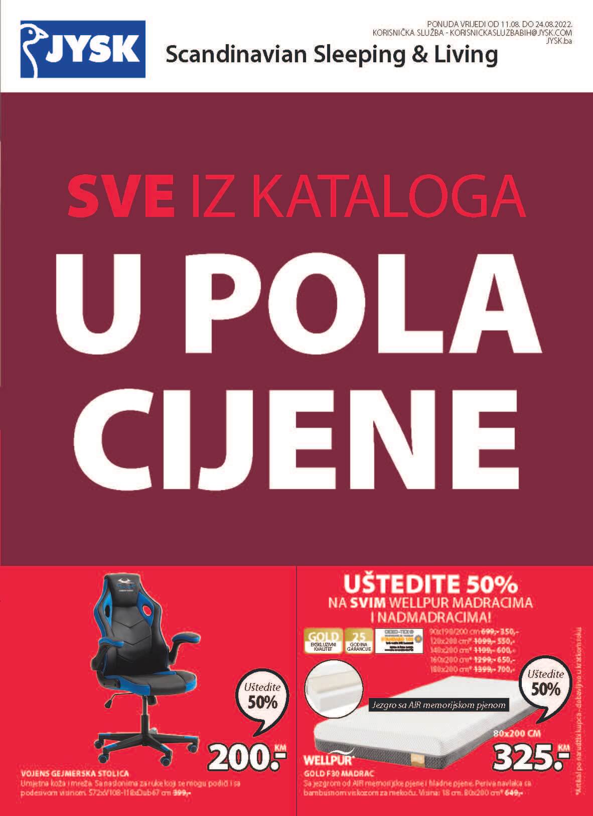 JYSK Katalog BiH AVGUST 2022 SVE u POLA cijene do 24.8.2022. Page 02