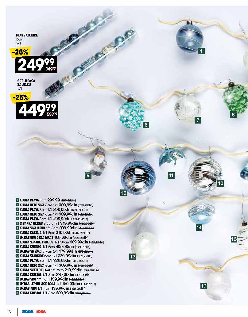 IDEA katalog PRAZNICNI magazin NOVEMBAR 2022 od 21.11. do 11.12.2022. Page 006