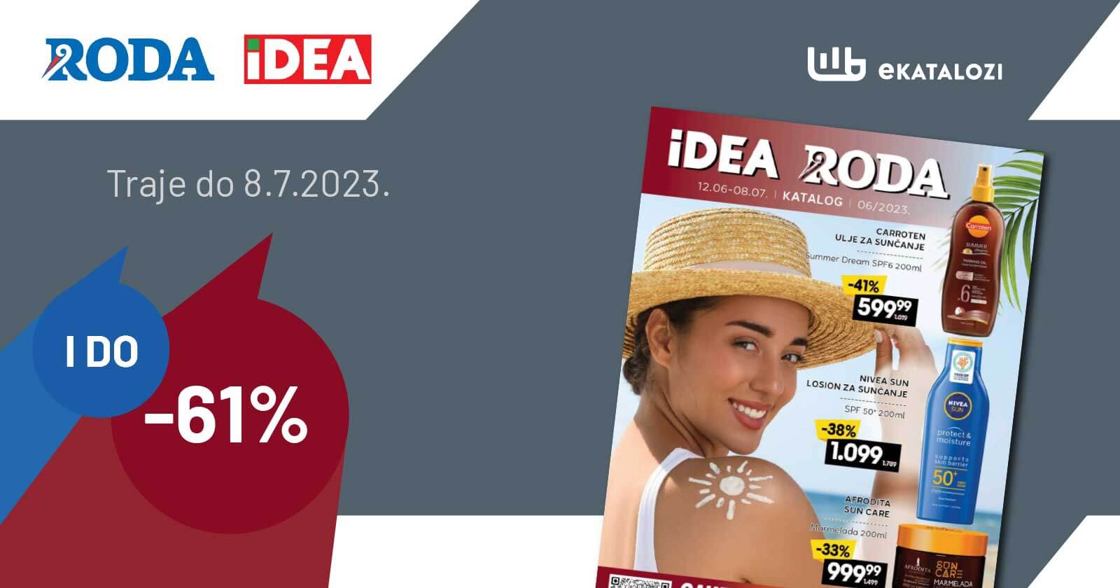 RODA i IDEA katalog JUN i JUL 2023. Akcija traje od 12.6. do 8.7.2023. 3