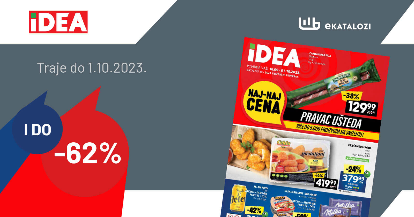 IDEA katalog SEPTEMBAR 2023. Akcija traje od 18.9. do 1.10.2023.