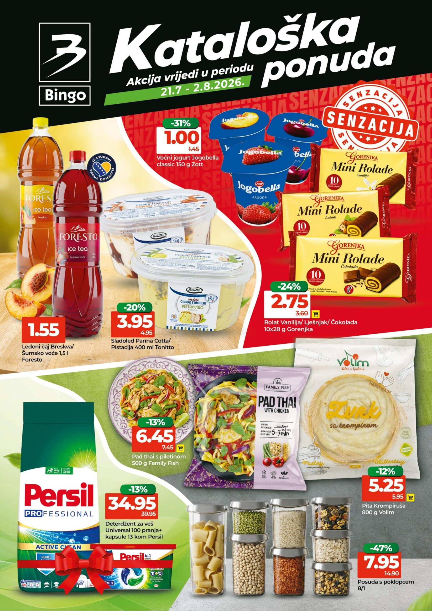 Bingo katalog akcija strana 1 – važi od 21.7. do 2.8.2026.