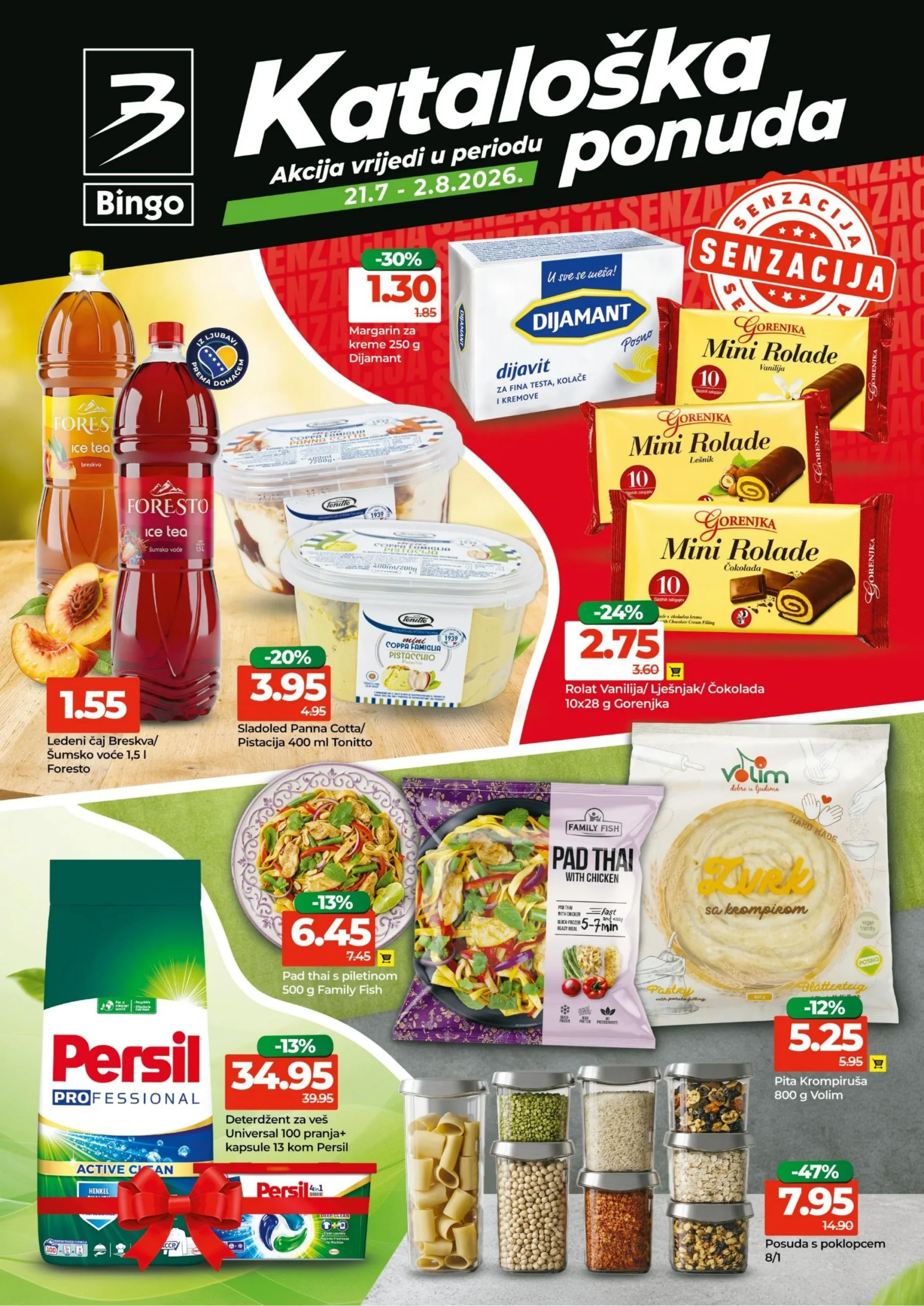Bingo katalog akcija strana 1 – važi od 21.7. do 2.8.2026.