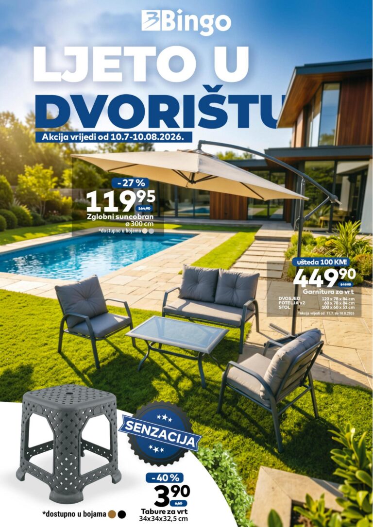 Bingo katalog akcija strana 1 – važi od 10.7. do 10.8.2026.
