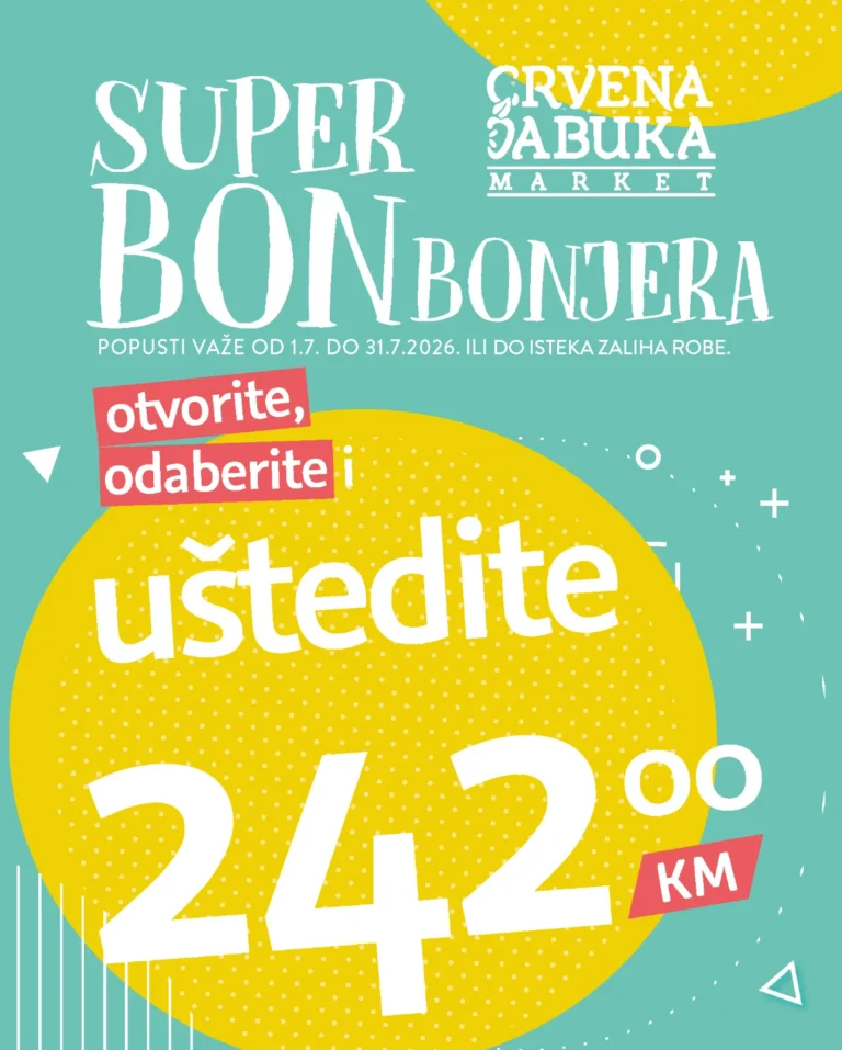 Crvena jabuka katalog akcija strana 1 – važi od 1.7. do 31.7.2026.