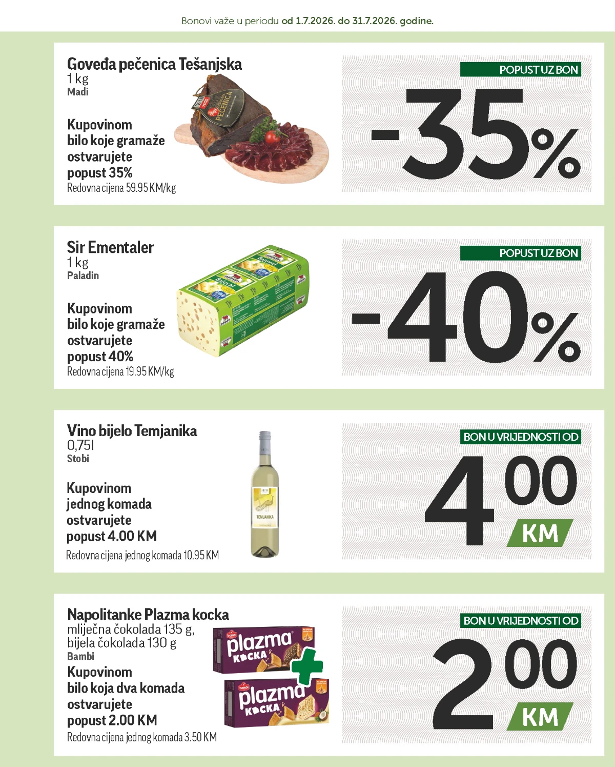 Crvena jabuka katalog akcija strana 4 – važi od 1.7. do 31.7.2026.