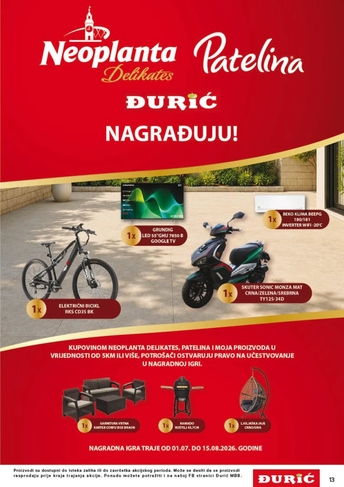 Đurić katalog akcija strana 13 – važi od 30.7. do 12.8.2026.