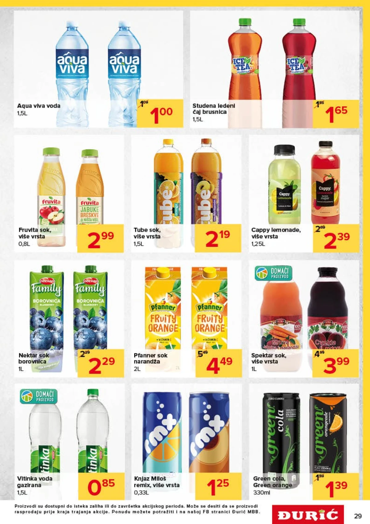 Đurić katalog akcija strana 29 – važi od 30.7. do 12.8.2026.