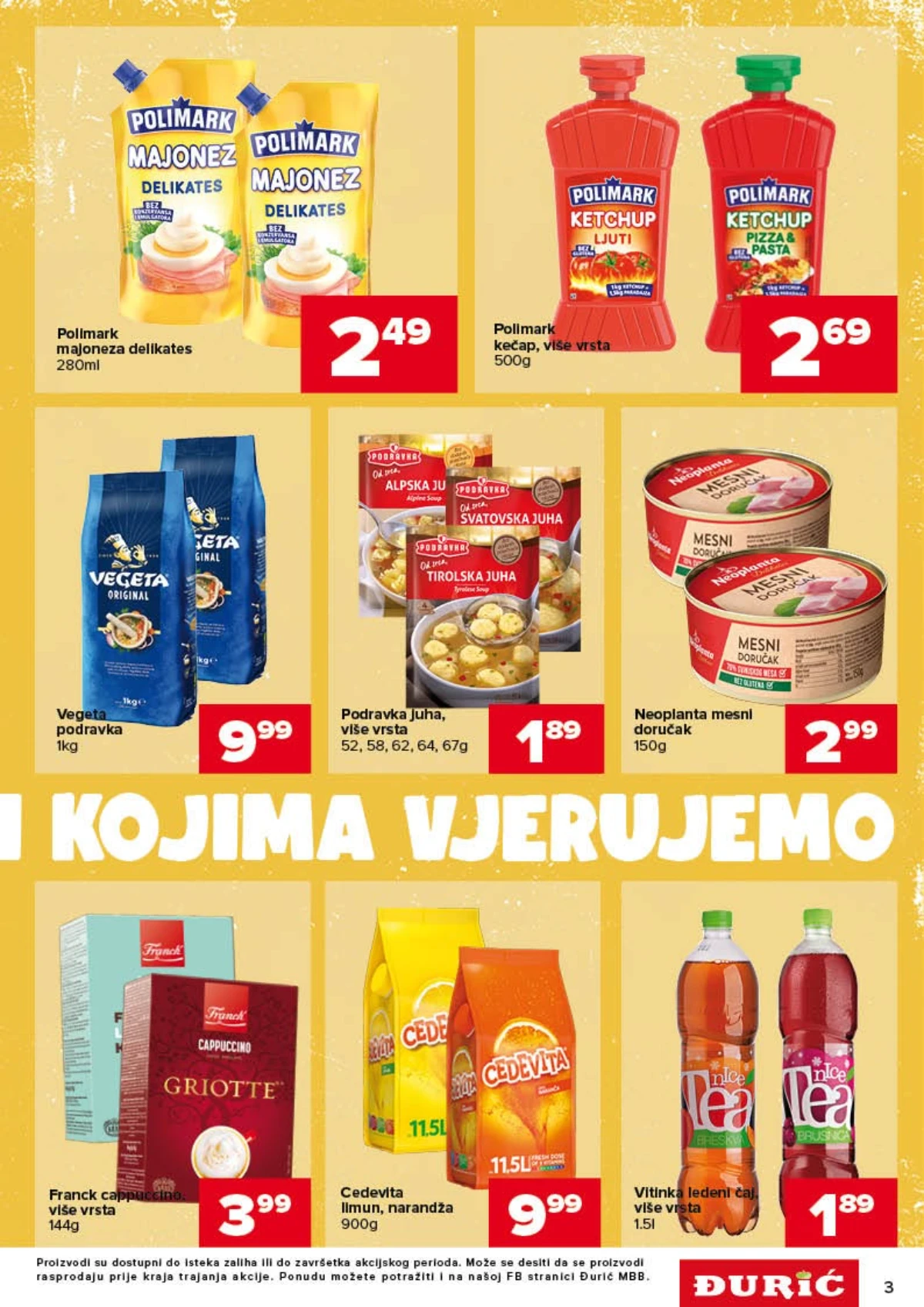Đurić katalog akcija strana 3 – važi od 30.7. do 12.8.2026.