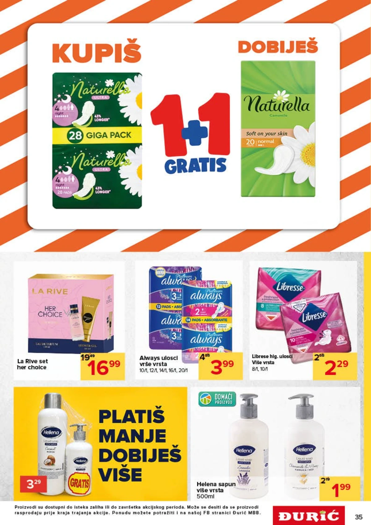 Đurić katalog akcija strana 35 – važi od 30.7. do 12.8.2026.