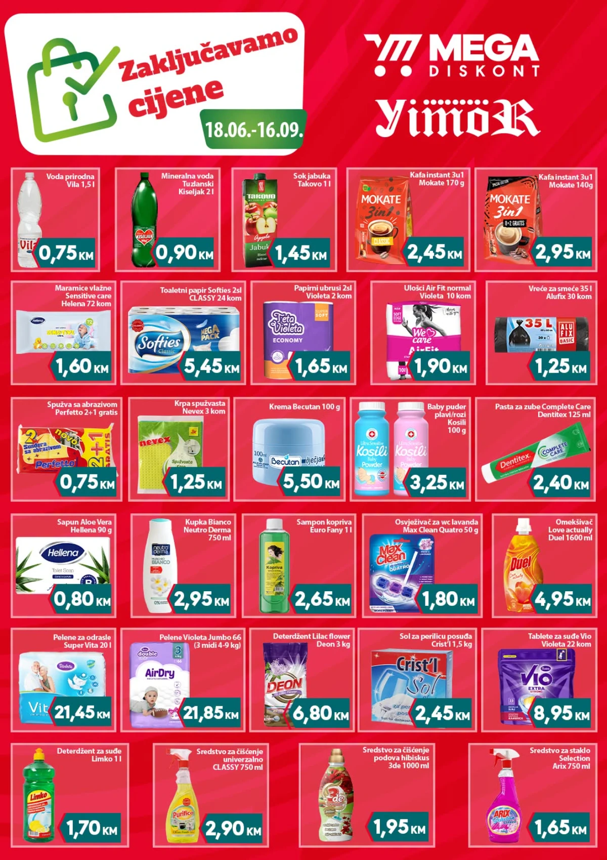 Mega diskont katalog akcija strana 2 – važi od 18.6. do 16.9.2026.