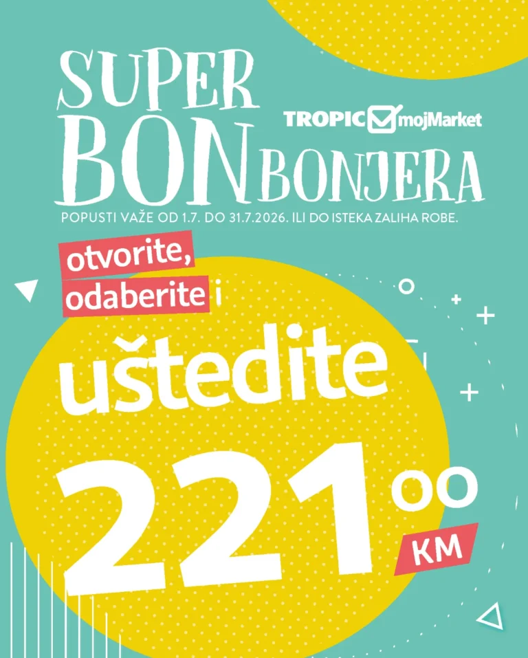 Tropic katalog akcija strana 1 – važi od 1.7. do 31.7.2026.