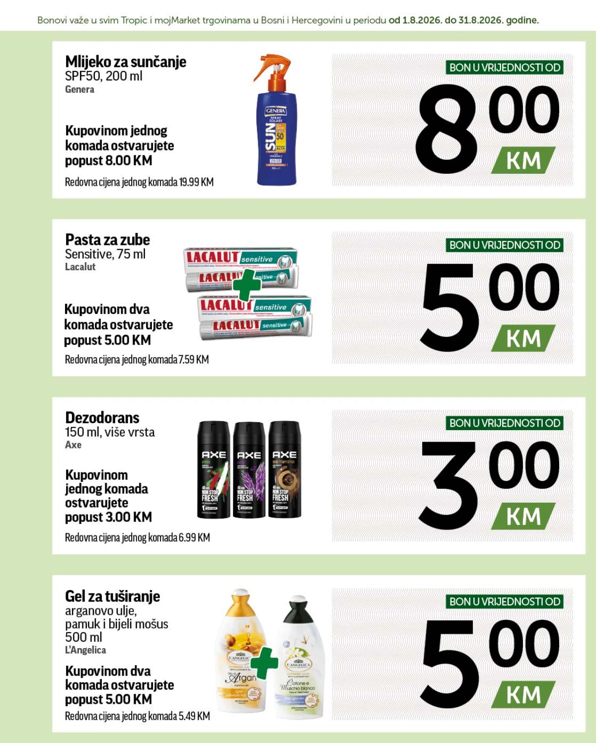 Tropic katalog akcija strana 10 – važi od 1.8. do 31.8.2026.