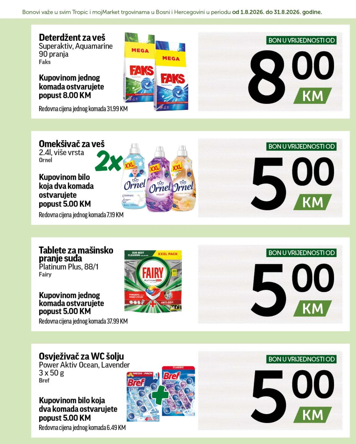 Tropic katalog akcija strana 11 – važi od 1.8. do 31.8.2026.