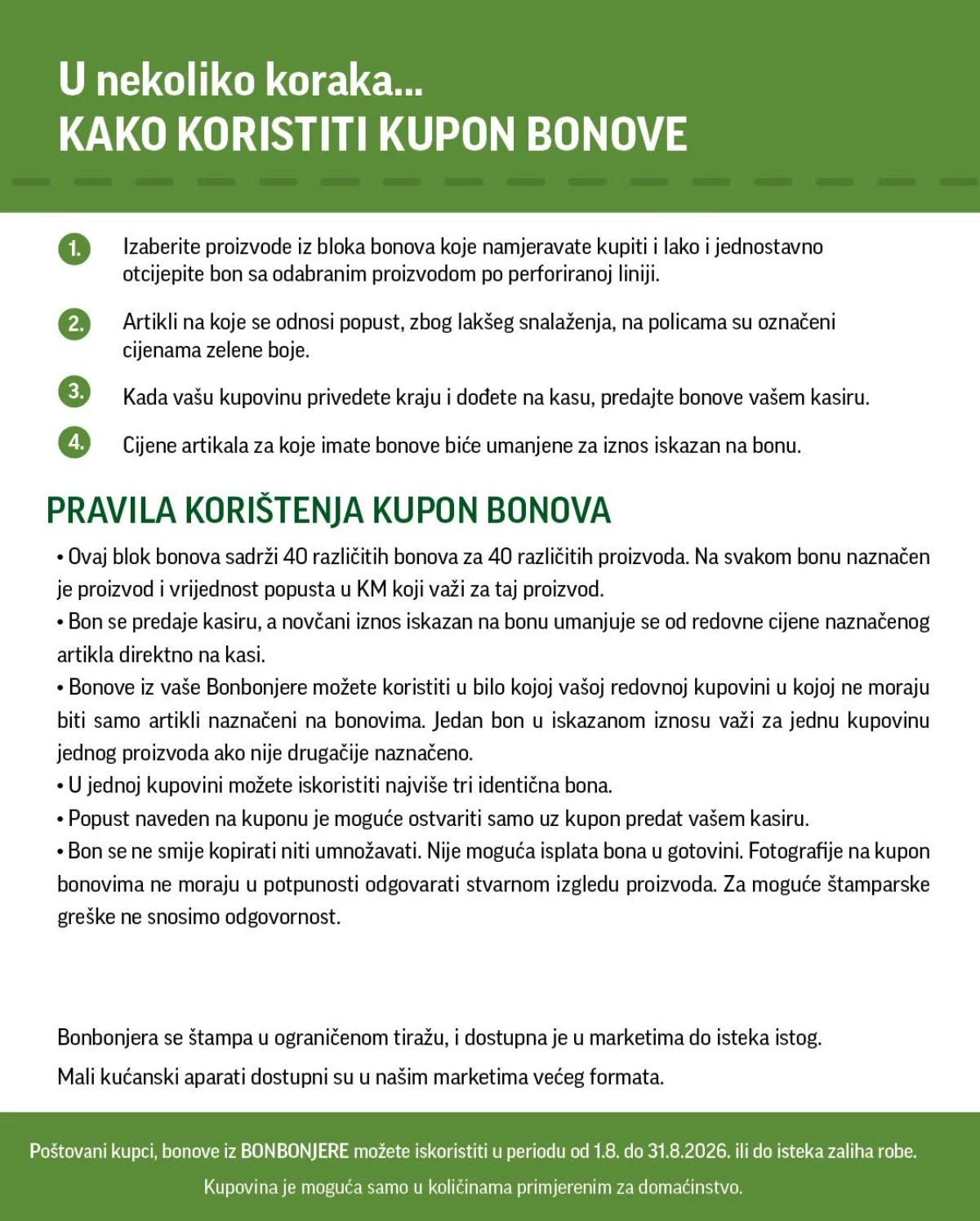 Tropic katalog akcija strana 2 – važi od 1.8. do 31.8.2026.