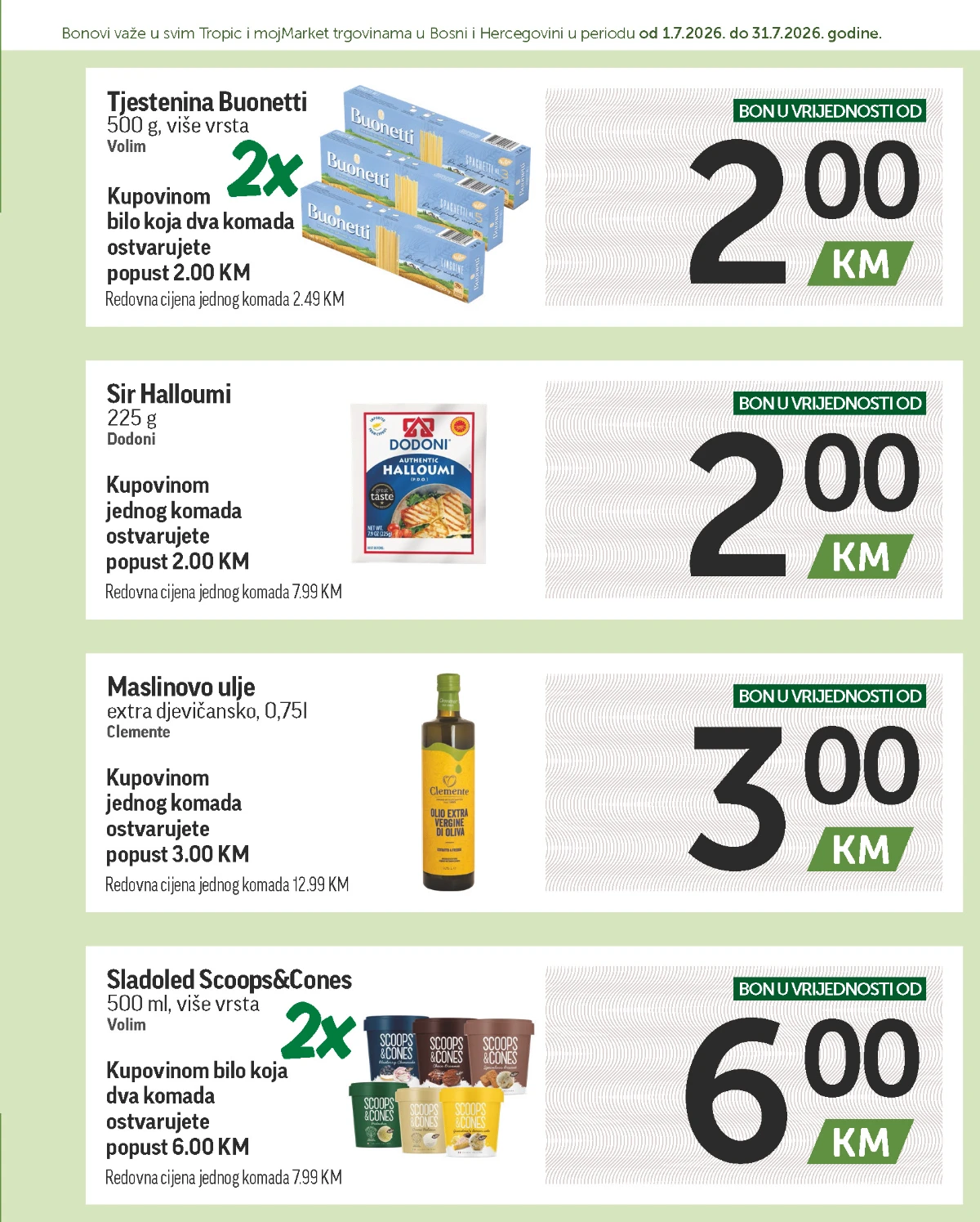Tropic katalog akcija strana 3 – važi od 1.7. do 31.7.2026.