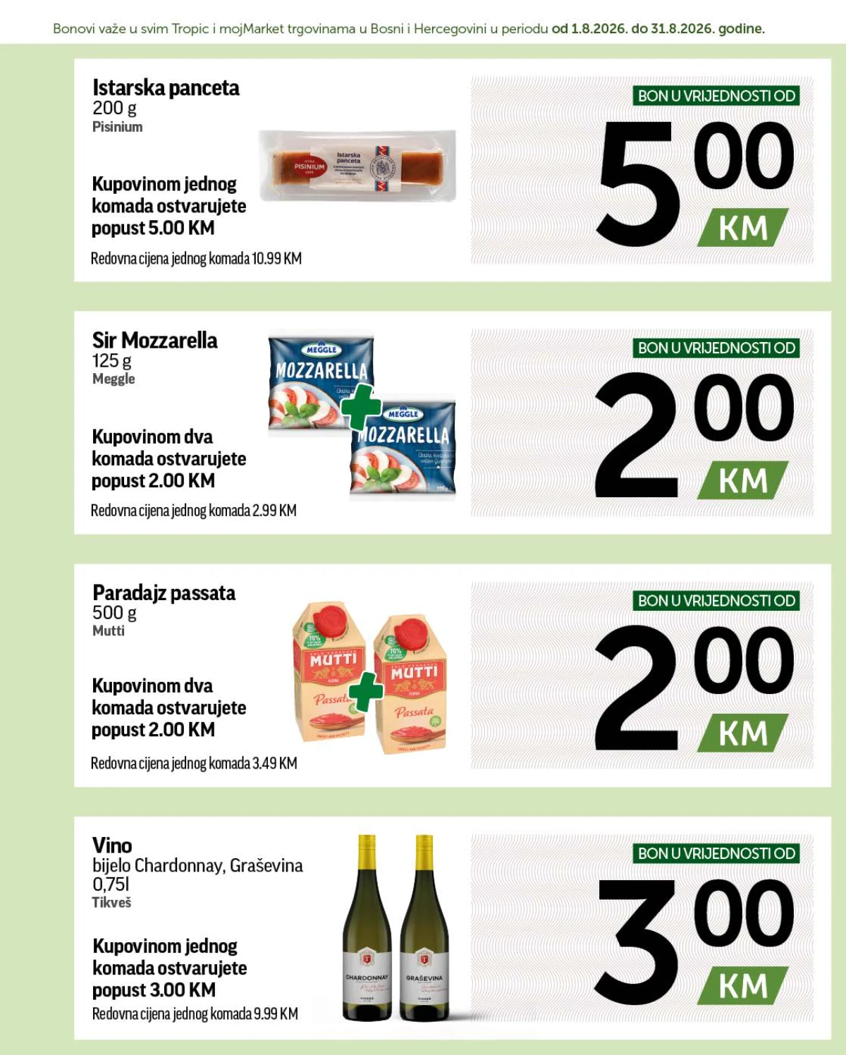 Tropic katalog akcija strana 4 – važi od 1.8. do 31.8.2026.