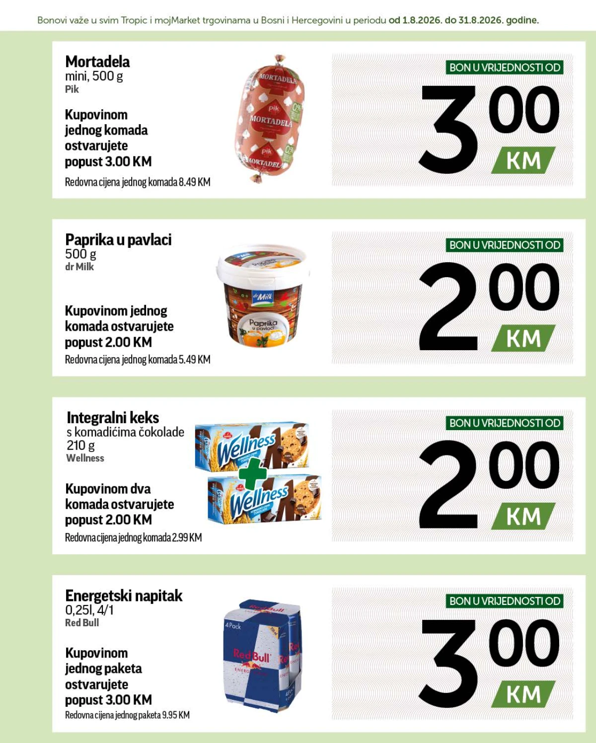 Tropic katalog akcija strana 6 – važi od 1.8. do 31.8.2026.