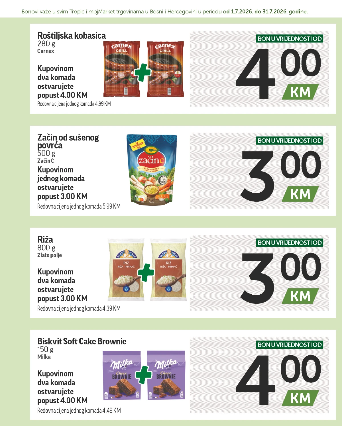 Tropic katalog akcija strana 7 – važi od 1.7. do 31.7.2026.