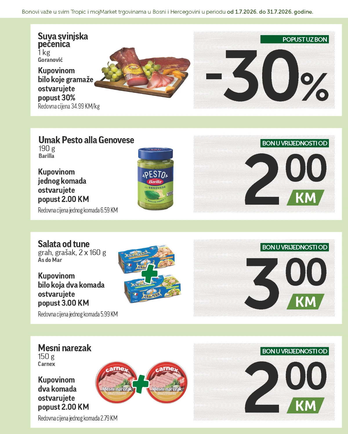 Tropic katalog akcija strana 8 – važi od 1.7. do 31.7.2026.