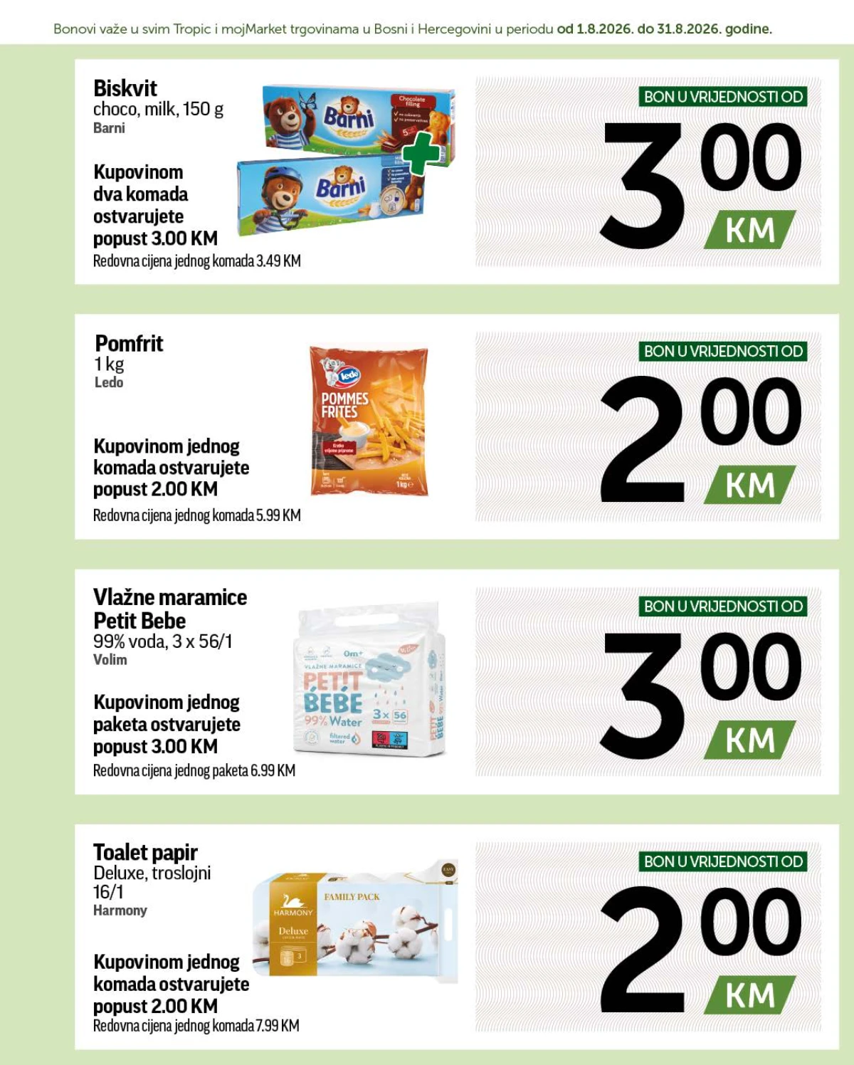 Tropic katalog akcija strana 9 – važi od 1.8. do 31.8.2026.