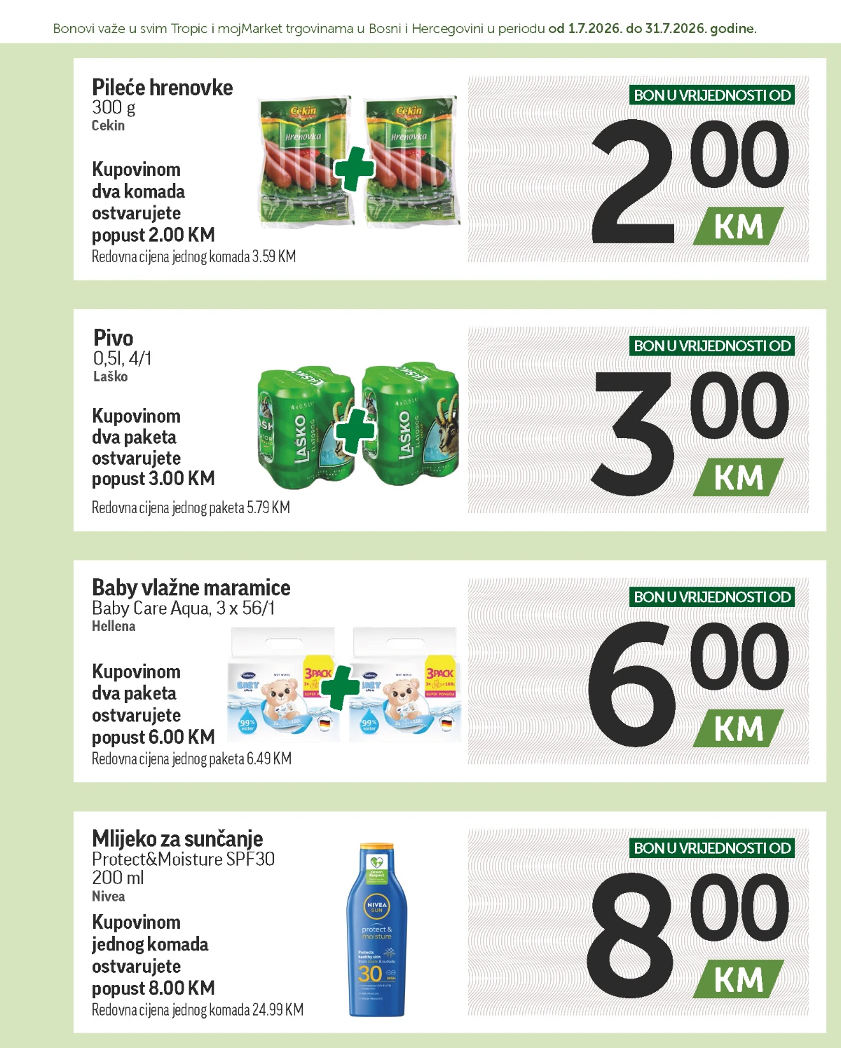 Tropic katalog akcija strana 9 – važi od 1.7. do 31.7.2026.
