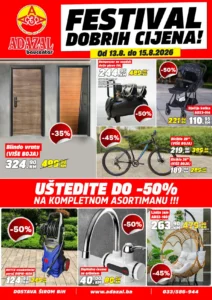 Adazal katalog akcija strana 1 – važi od 13.8. do 15.8.2026.