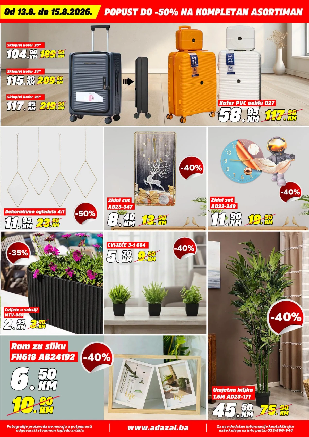 Adazal katalog akcija strana 13 – važi od 13.8. do 15.8.2026.