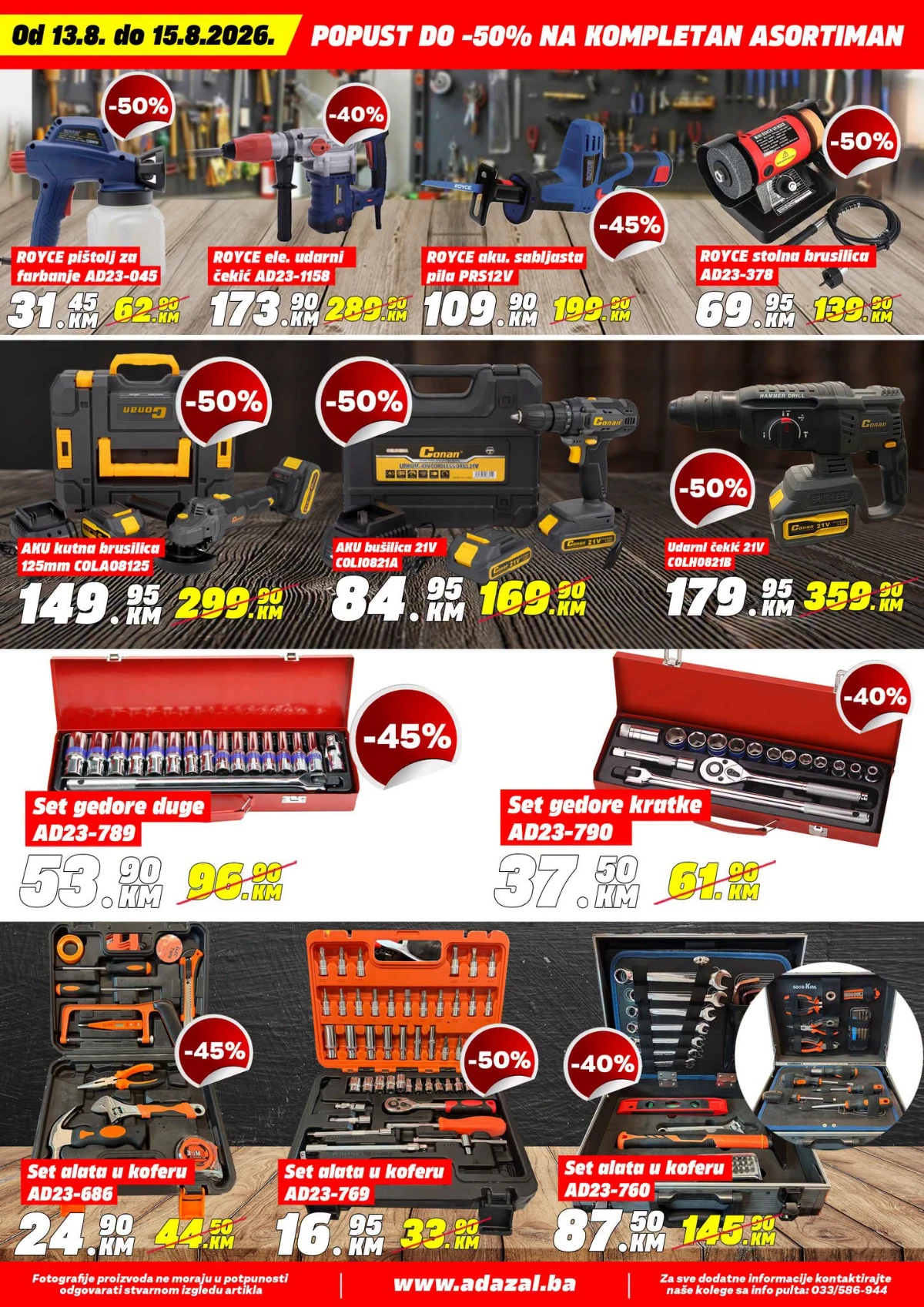 Adazal katalog akcija strana 2 – važi od 13.8. do 15.8.2026.