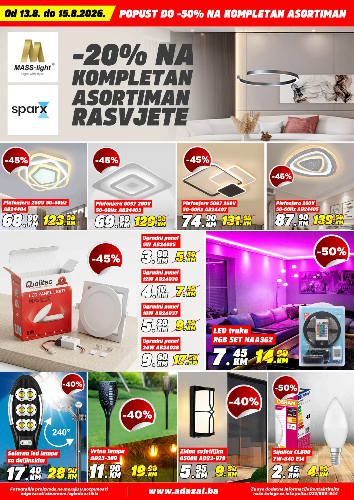 Adazal katalog akcija strana 8 – važi od 13.8. do 15.8.2026.