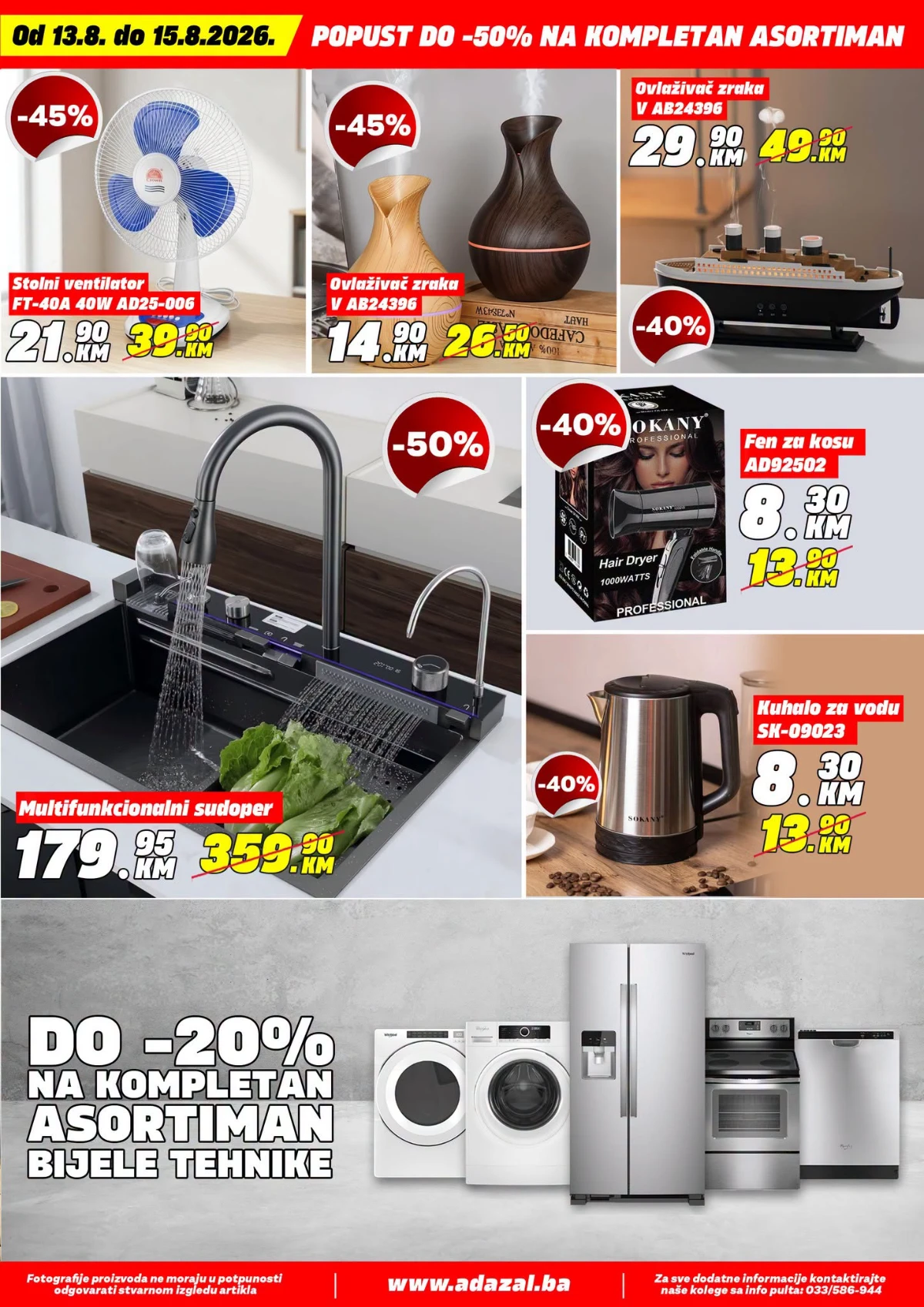 Adazal katalog akcija strana 9 – važi od 13.8. do 15.8.2026.