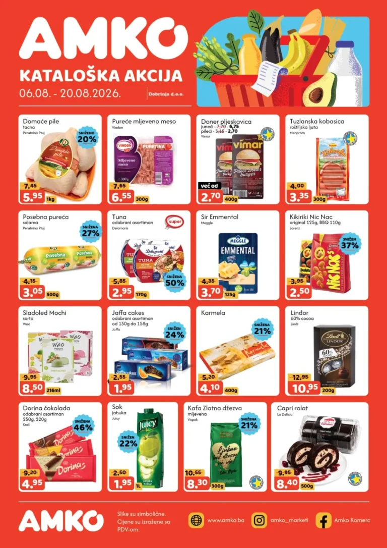 Amko katalog akcija strana 1 – važi od 6.8. do 20.8.2026.