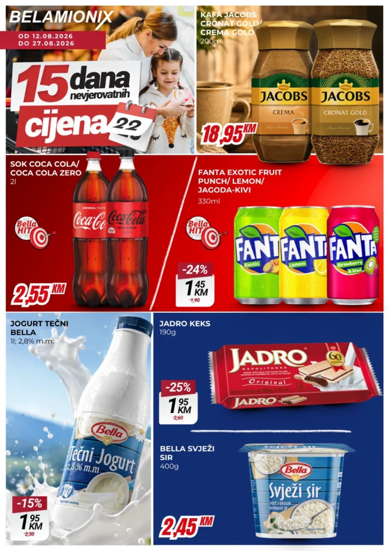Belamionix katalog akcija strana 1 – važi od 12.8. do 27.8.2026.