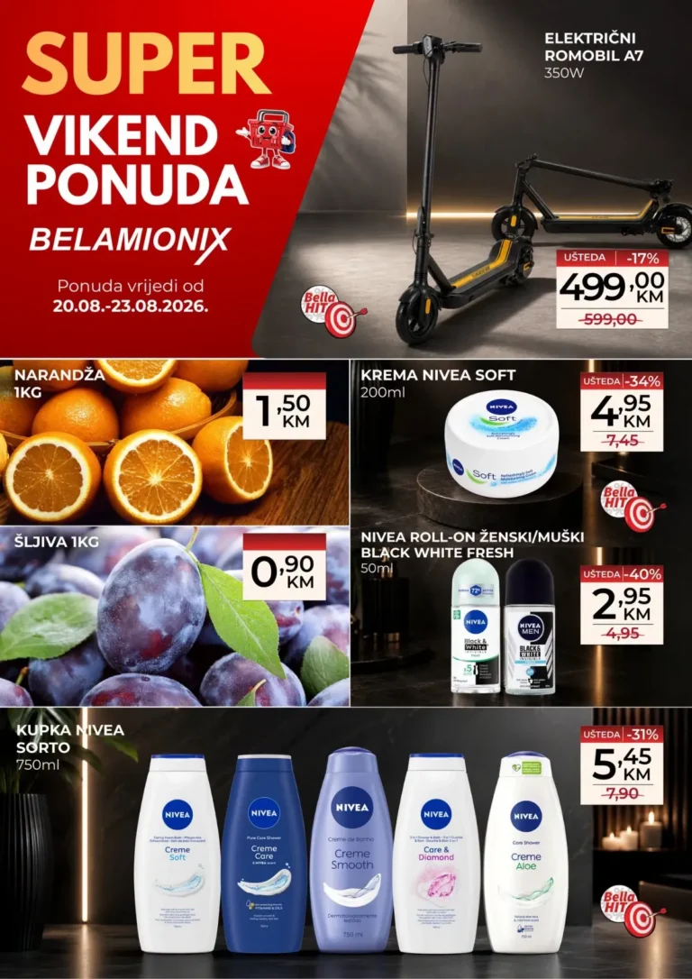 Belamionix katalog akcija strana 1 – važi od 20.8. do 23.8.2026.