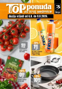 Bingo katalog akcija strana 1 – važi od 6.8. do 9.8.2026.