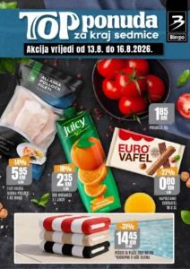 Bingo katalog akcija strana 1 – važi od 13.8. do 16.8.2026.