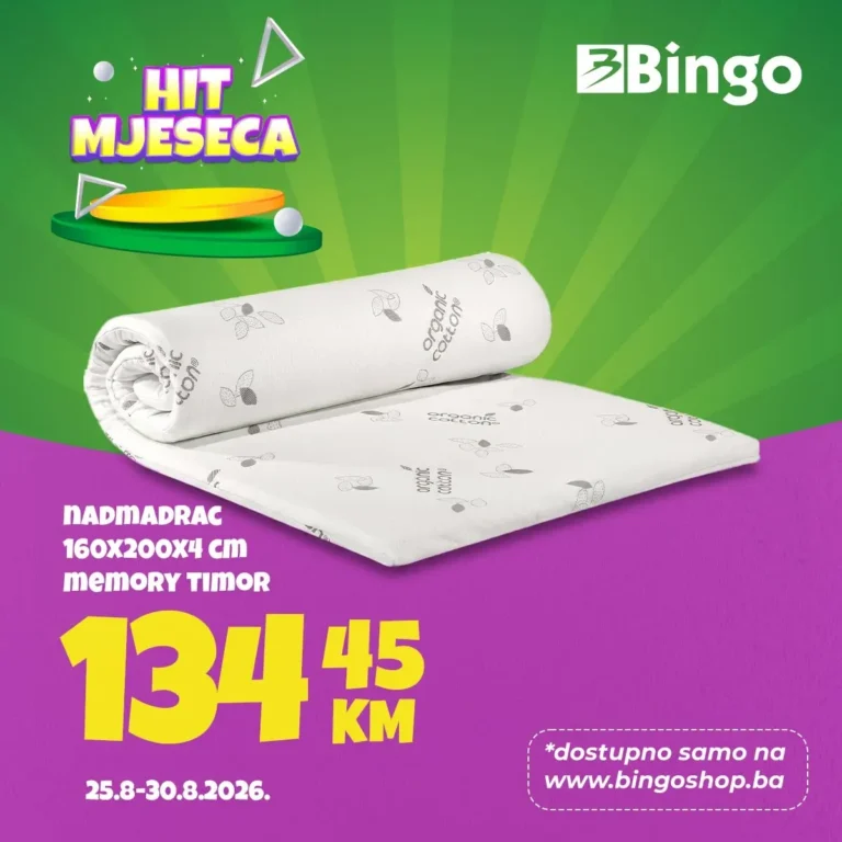 Bingo katalog akcija strana 1 – važi od 25.8. do 30.8.2026.