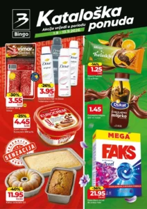 Bingo katalog akcija strana 1 – važi od 1.9. do 13.9.2026.