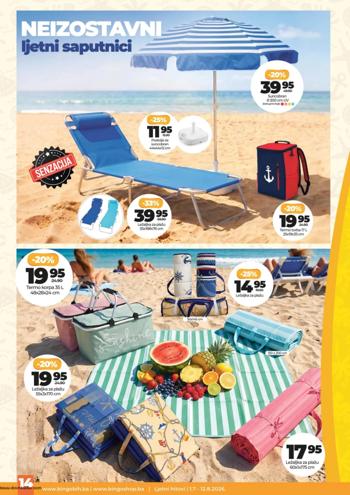 Bingo katalog akcija strana 14 – važi od 1.7. do 12.8.2026.