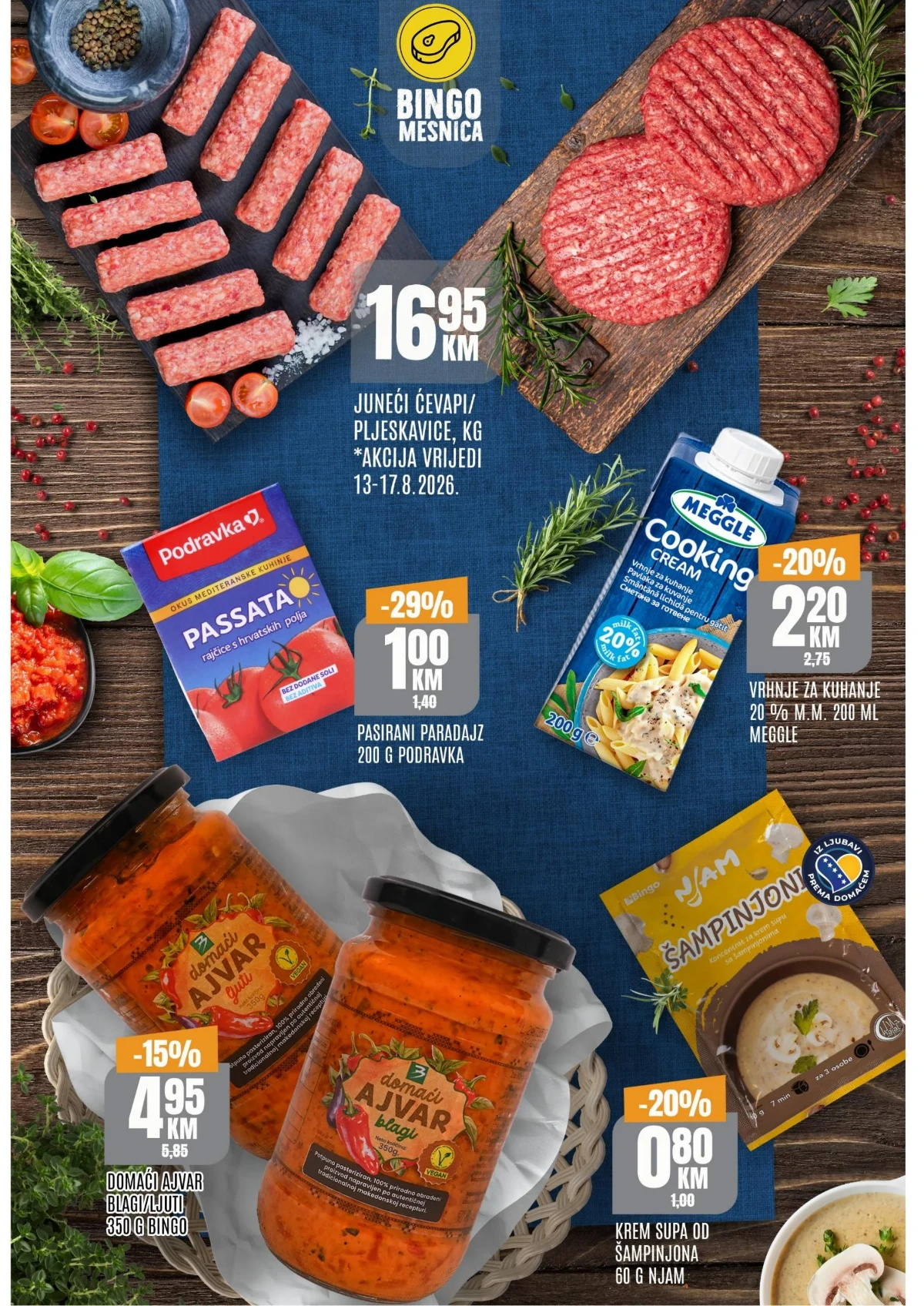 Bingo katalog akcija strana 2 – važi od 13.8. do 16.8.2026.