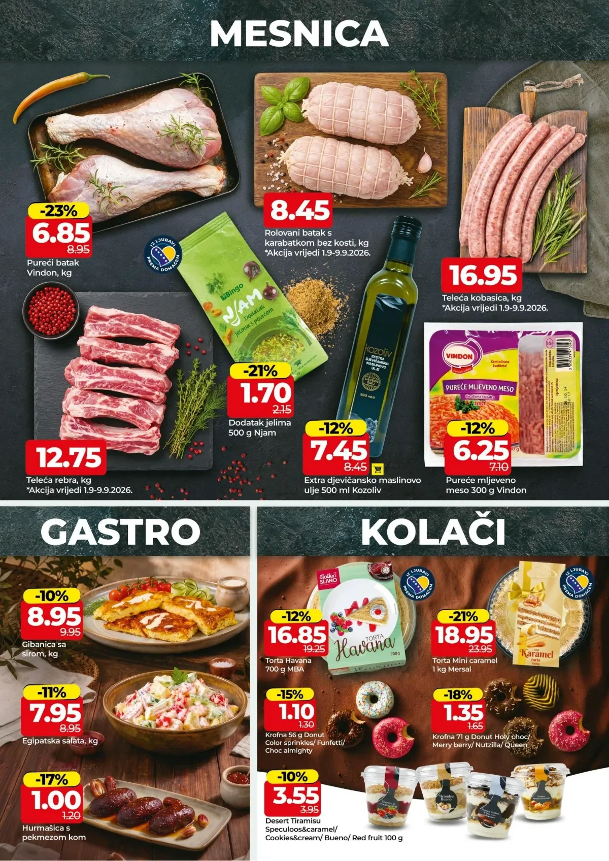 Bingo katalog akcija strana 2 – važi od 1.9. do 13.9.2026.
