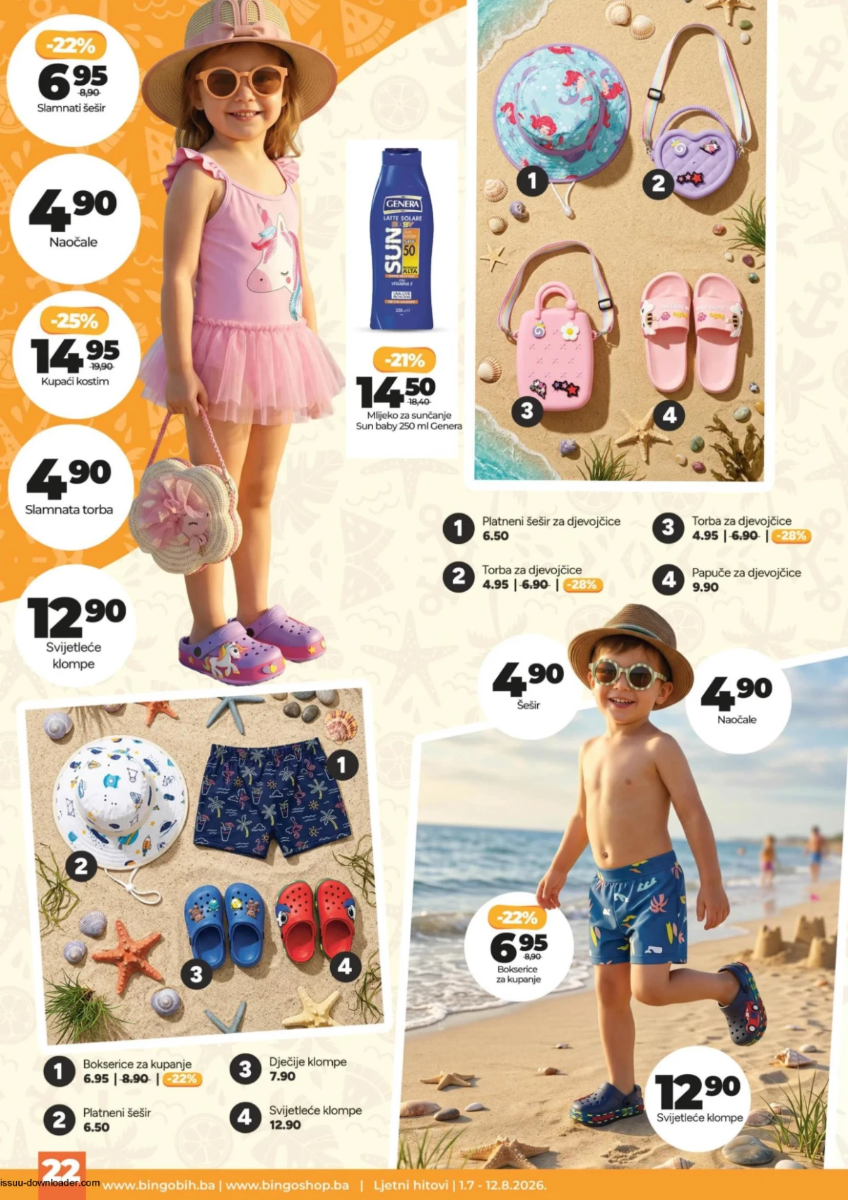 Bingo katalog akcija strana 22 – važi od 1.7. do 12.8.2026.