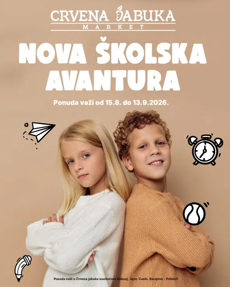 Crvena jabuka katalog akcija strana 1 – važi od 15.8. do 13.9.2026.