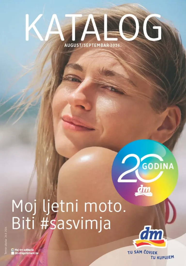 dm katalog akcija strana 1 – važi od 26.8. do 8.9.2026.