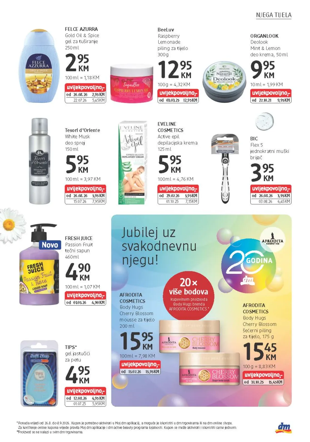 dm katalog akcija strana 9 – važi od 26.8. do 8.9.2026.