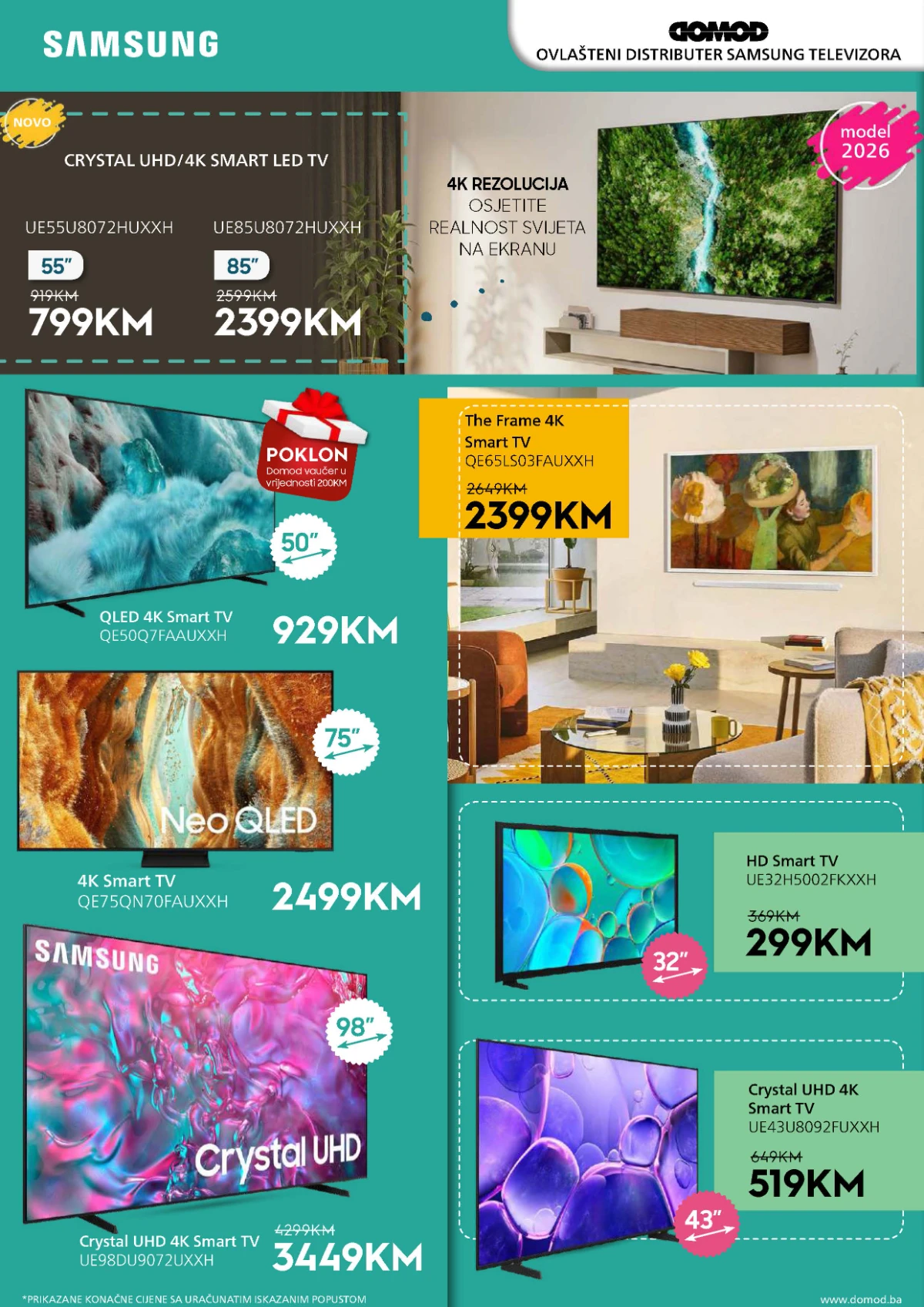 Domod katalog akcija strana 2 – važi od 14.8. do 10.9.2026.