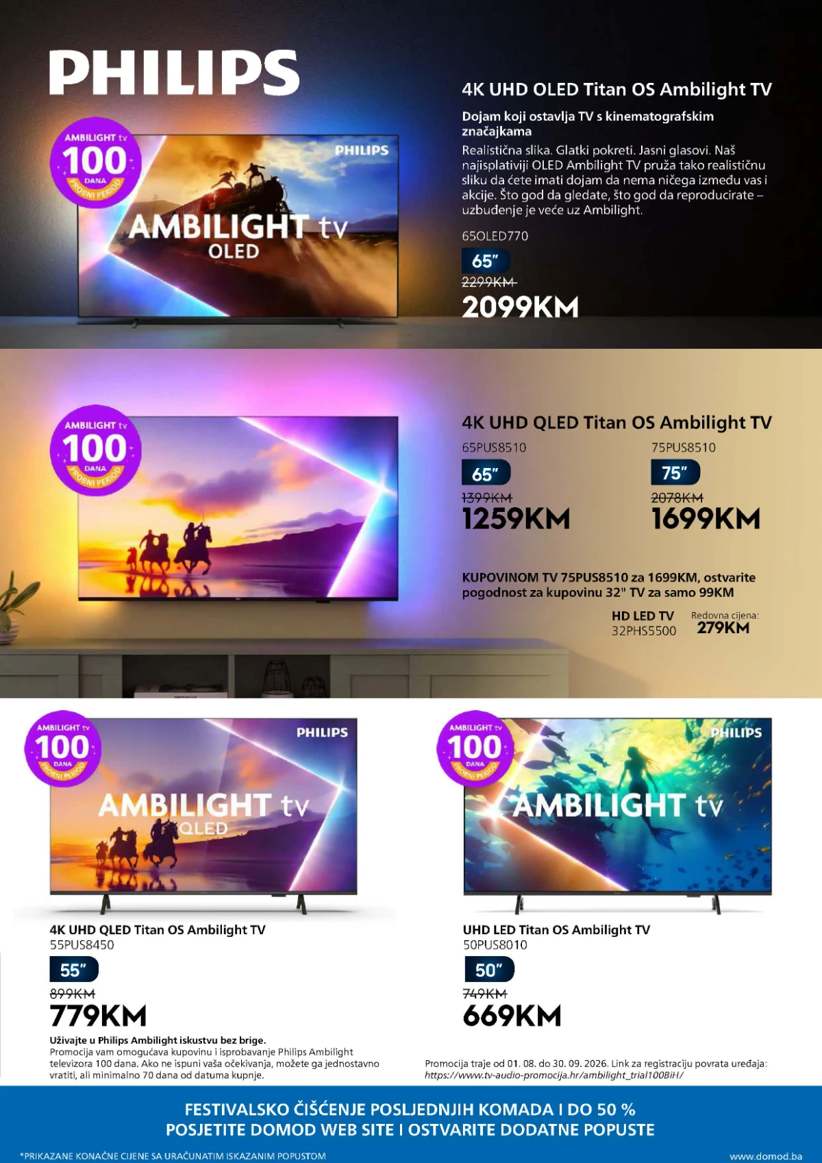 Domod katalog akcija strana 3 – važi od 14.8. do 10.9.2026.